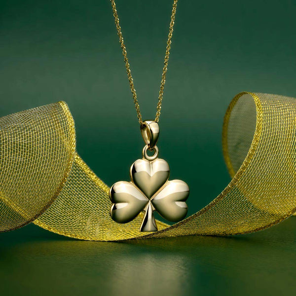 Gold Shamrock Necklace