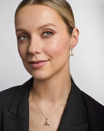 Gold Trinity Knot Drop Earrings