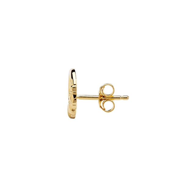Gold Vermeil Claddagh Stud Earrings