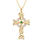 Gold Vermeil Filigree Celtic Cross Necklace