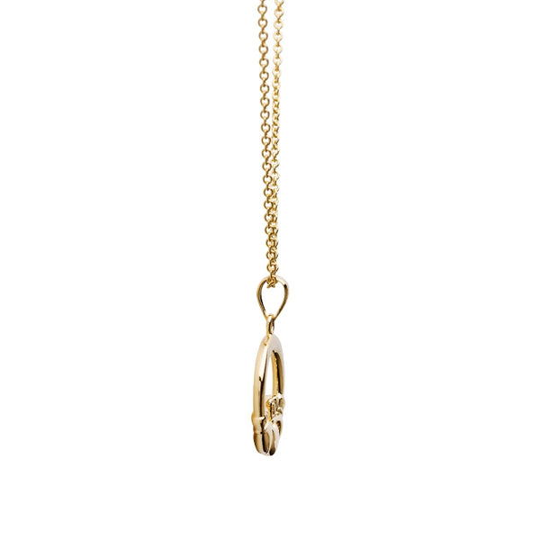 Gold Vermeil Claddagh Necklace