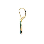 Gold Vermeil Malachite Tree of Life Earrings