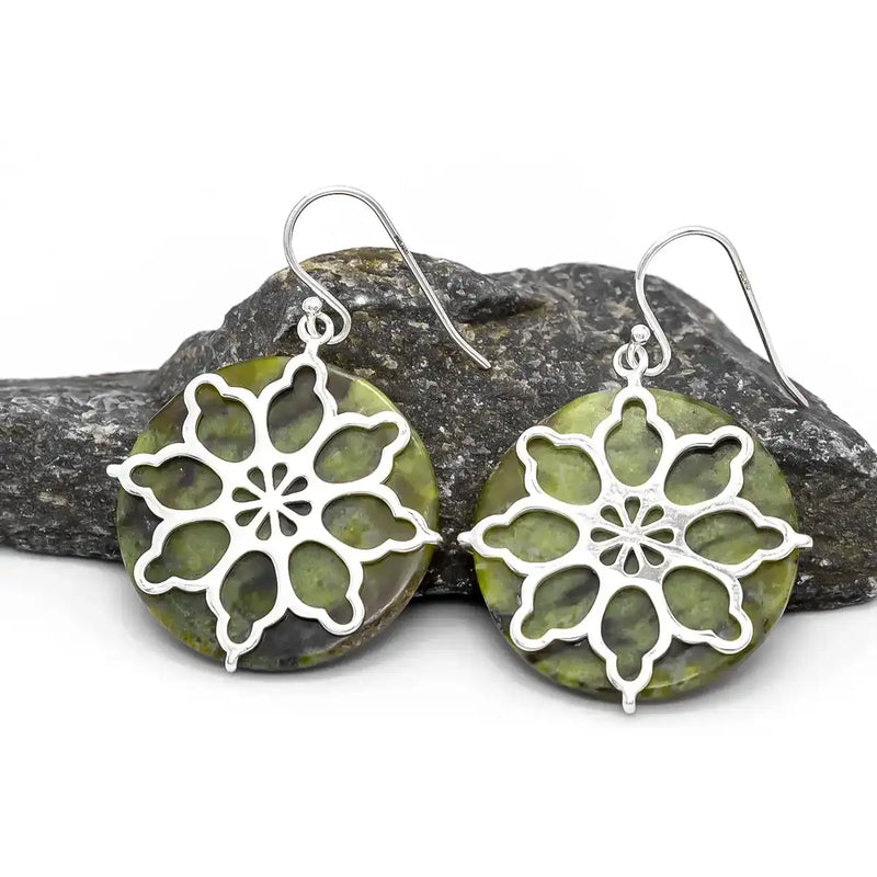 Connemara Marble Celtic Earrings