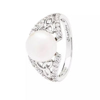 Sterling Silver Trinity Knot Pearl Ring