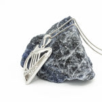 Irish Harp Pendant in Sterling Silver