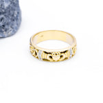Ladies And Gents Diamond Claddagh Celtic Knot Wedding Ring Set