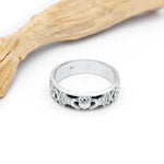 Ladies And Gents Diamond Claddagh Celtic Knot Wedding Ring Set