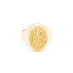 Ladies Family Crest Signet Ring