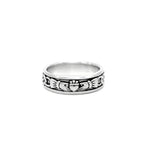 Oxidized Silver Ladies Claddagh Ring
