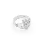 Ladies Claddagh Family Crest Ring