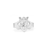 Ladies Claddagh Family Crest Ring