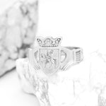 Ladies Claddagh Family Crest Ring