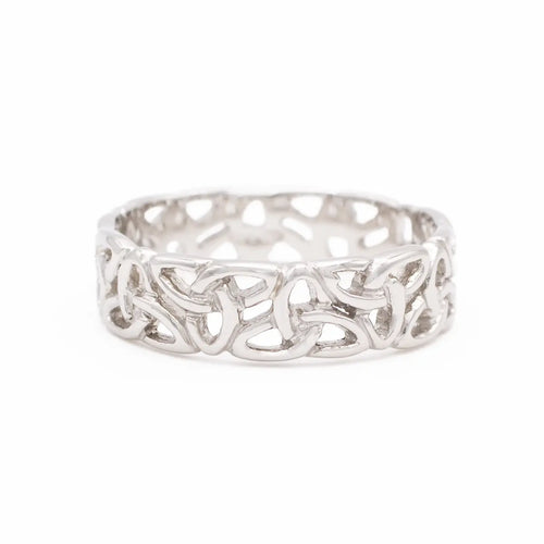 Ladies Trinity Knot Ring in Sterling Silver
