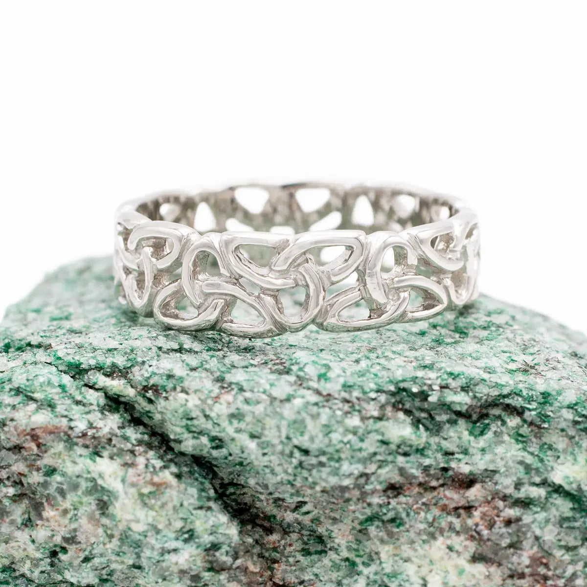 Ladies Trinity Knot Ring in Sterling Silver – view 2