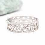 Ladies Trinity Knot Ring in Sterling Silver