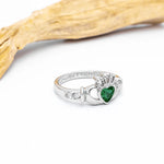 Birthstone Claddagh Ring - Love, Loyalty, Friendship