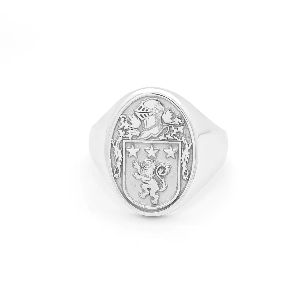 Mens Family Crest Signet Ring – view 8