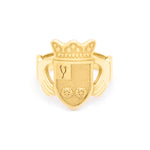 Men's Claddagh Family Crest Ring
