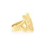 Men's Claddagh Family Crest Ring