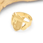 Men's Claddagh Family Crest Ring