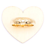 Men's Gold Claddagh Celtic Wedding Band