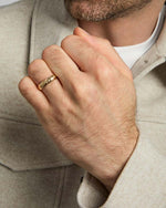 Men's Gold Claddagh Celtic Wedding Band