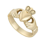 Mens Gold Claddagh Ring