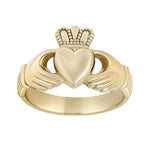 Mens Gold Claddagh Ring