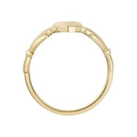 Mens Gold Claddagh Ring