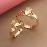 Mens Gold Claddagh Ring