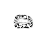 Oxidized Silver Men's Claddagh Ring