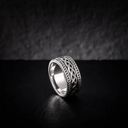 Mens Sterling Silver Celtic Knot Ring