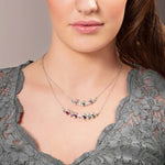 Family Birthstone Claddagh Shamrock Pendant