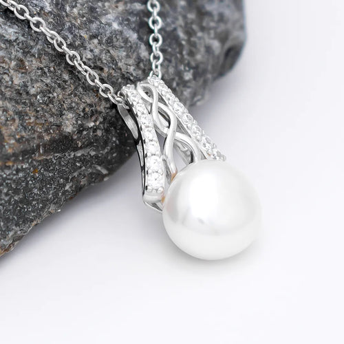 Sterling Silver Celtic Pearl Pendant