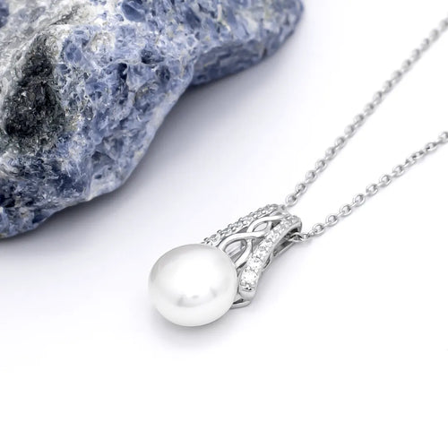 Sterling Silver Celtic Pearl Pendant