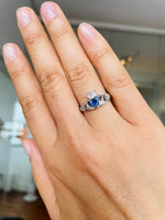 Claddagh Engagement Ring With Heart-shaped Precious Gemstone And Diamonds