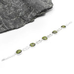 Connemara Marble Sterling Silver Shamrock Bracelet