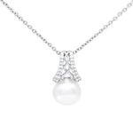 Silver Celtic Pearl Pendant And Earrings Gift Set