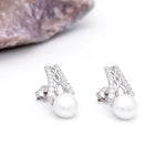 Silver Celtic Pearl Pendant And Earrings Gift Set