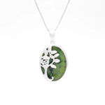 Sterling Silver Connemara Marble Celtic Tree Of Life Necklace