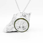 Connemara Marble Celtic Tree Of Life Pendant in Sterling Silver