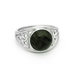 Connemara Marble Celtic Trinity Knot Ring