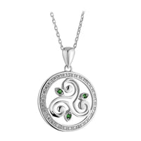 Silver Celtic Spiral Necklace