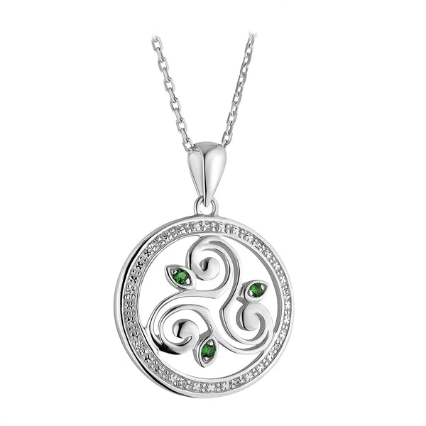 Silver Celtic Spiral Necklace