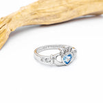 Birthstone Claddagh Ring - Love, Loyalty, Friendship