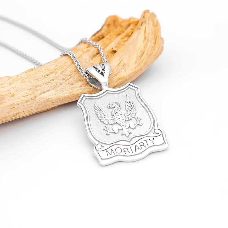 Family Crest Pendant With Family Name