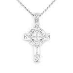 Sterling Silver Heavy Celtic Cross Pendant
