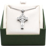 Sterling Silver Heavy Celtic Cross Pendant