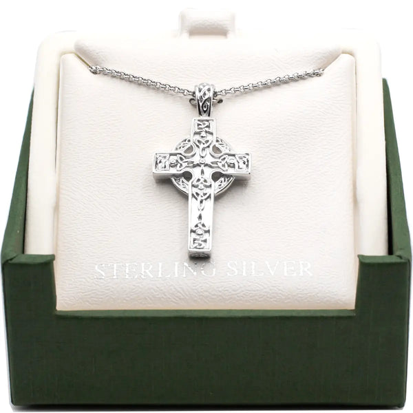 Sterling Silver Heavy Celtic Cross Pendant