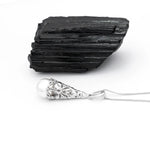 Silver Pearl Tree of Life Pendant and Earrings Gift Set